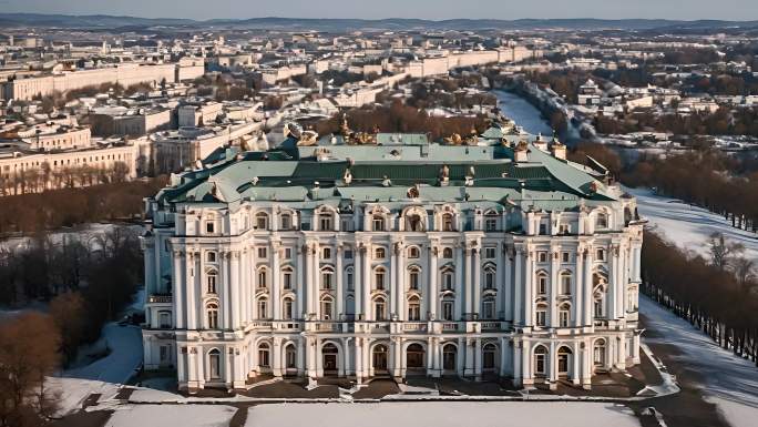 俄罗斯圣彼得堡市中心冬宫