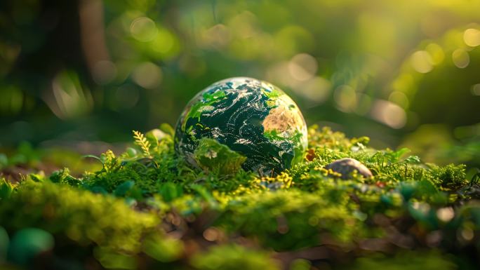 保护环境 绿色地球低碳碳中和环保概念