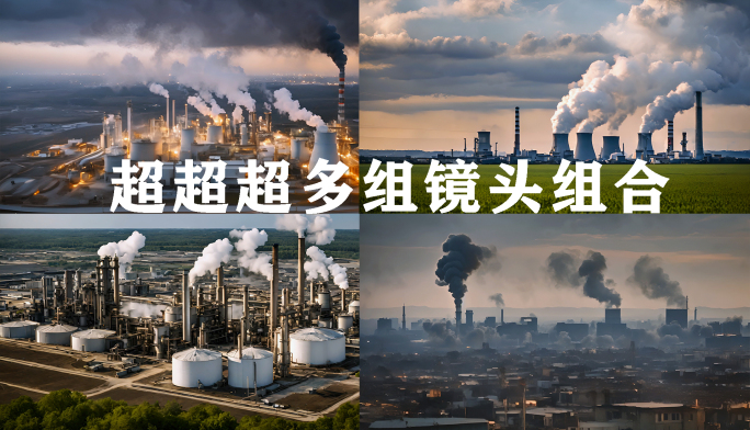 工业废气排放化工污染空气污染碳排放