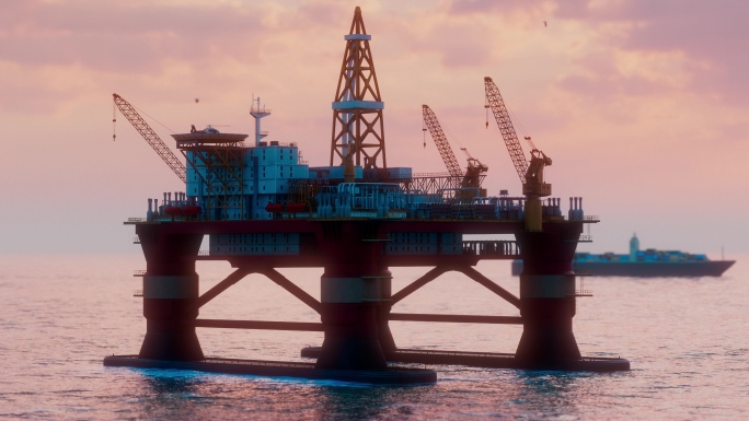 海上钻井平台油气勘探能源开采