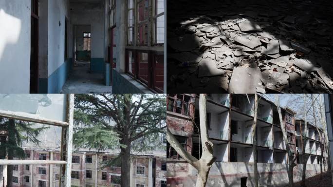 废旧的学校废旧的楼房废旧的房子