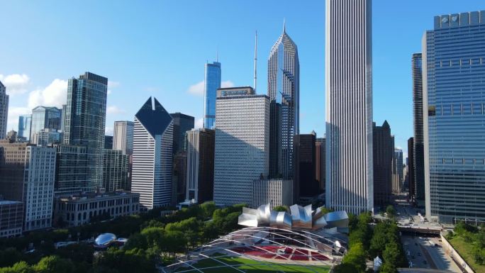 芝加哥，伊利诺斯州，一个阳光明媚的夏日