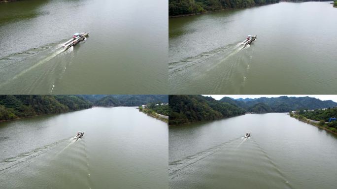 新安江山水画廊自然风光徽文化古村落航拍