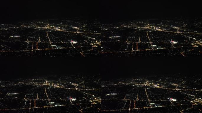 菲律宾夜景城市航拍