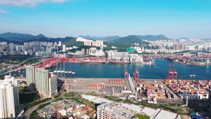 香港货柜货船的物流及运输