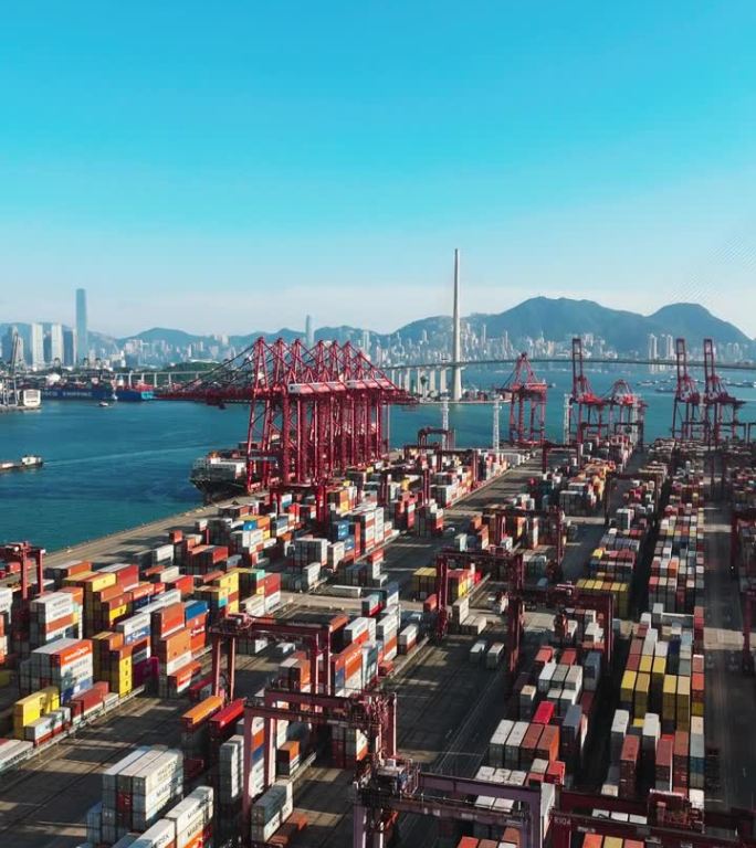 香港货柜货船的物流及运输