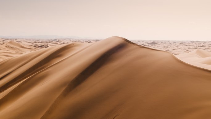 沙漠乌海乌兰布和沙丘珠峰航拍