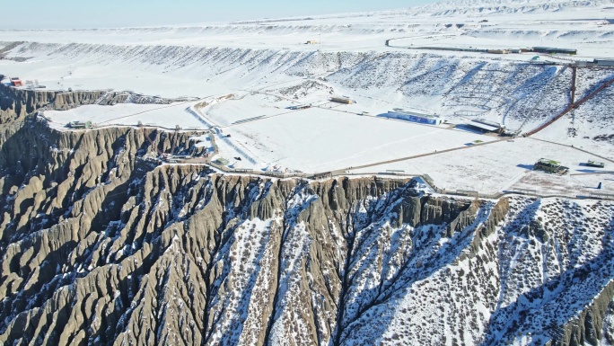 4K新疆独山子大峡谷,雪山，壮阔之美