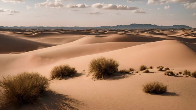 4K沙漠沙子砂砾荒野空镜头