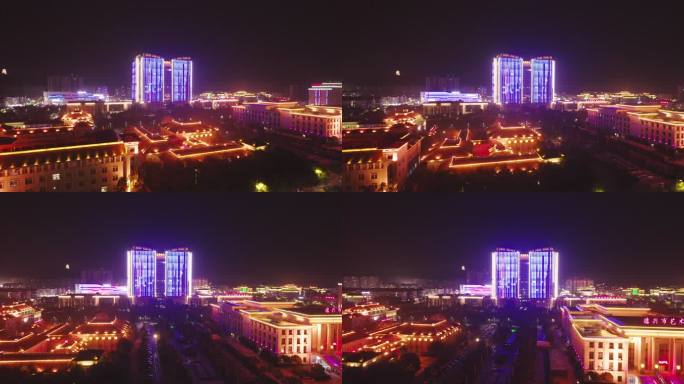江西德兴-城区夜景航拍00448371