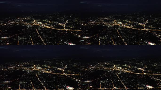 菲律宾都市夜景航拍