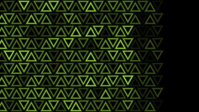 绿色几何线性三角形抽象的未来主义现代运动背景