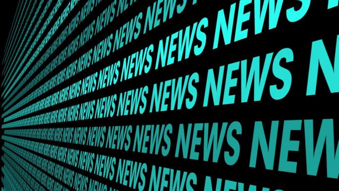 新闻标题黑色背景与全球网络和全球更新突发事件，时事和经济信息在新闻布局模板