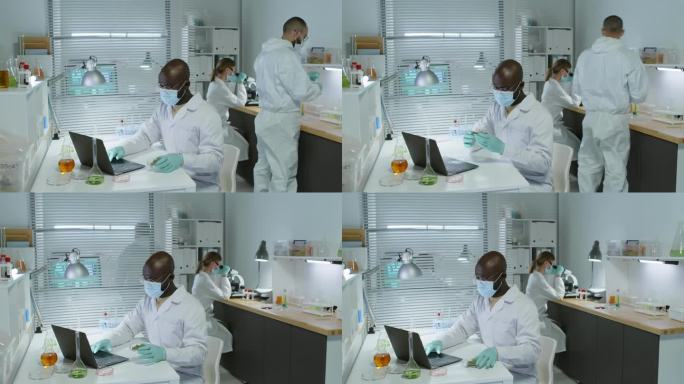 多样化的科学家团队在实验室工作