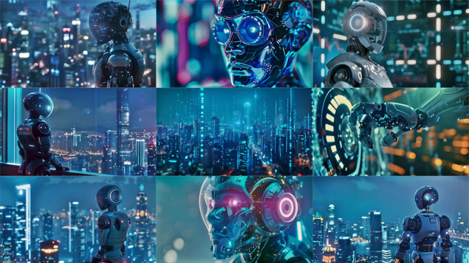 智能机器人未来城市