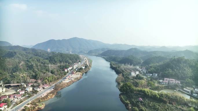 江西-吉安县-蜿蜒河流