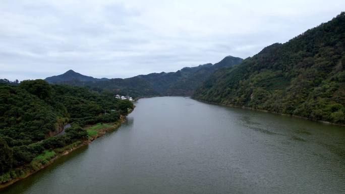 新安江山水画廊自然风光徽文化古村落航拍