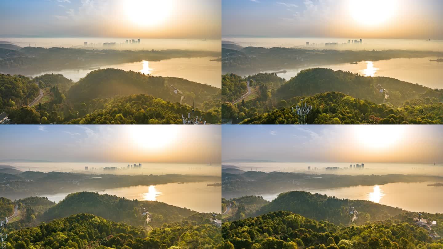 夷陵新城日出（近景）