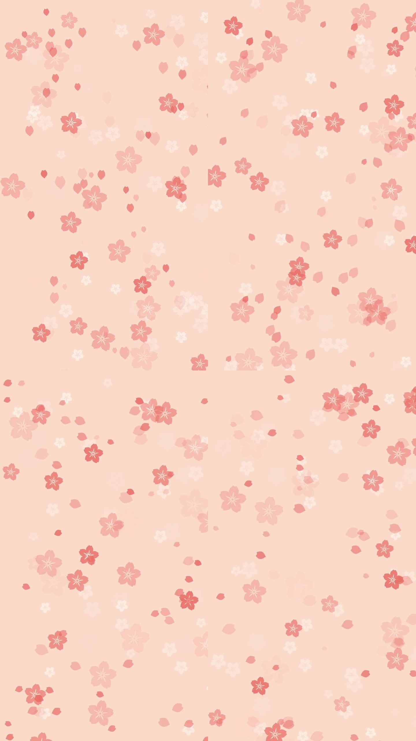 淡淡桃色背景上抽象的樱花