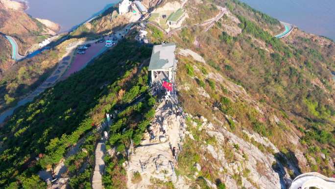 浙江温岭，石塘半岛旅游度假区对戒观景平台