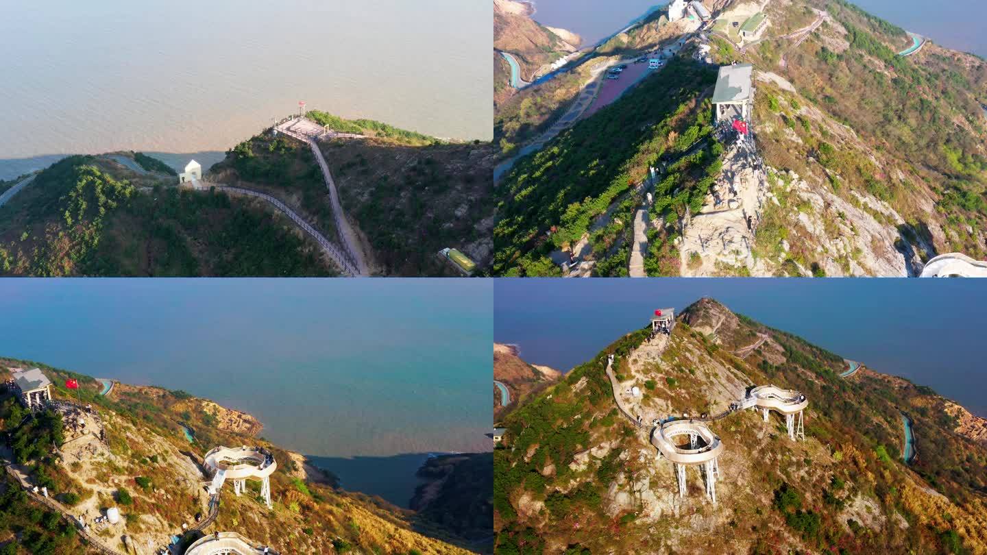 浙江温岭，石塘半岛旅游度假区对戒观景平台