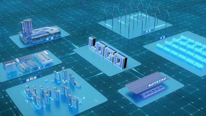 AE自定义科技电网新形态