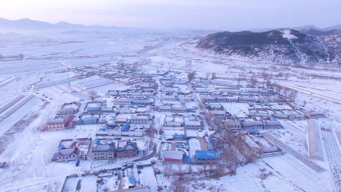 农村雪景（北方春节）