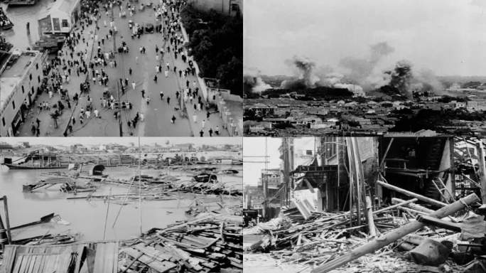 日军空袭广州 1938年