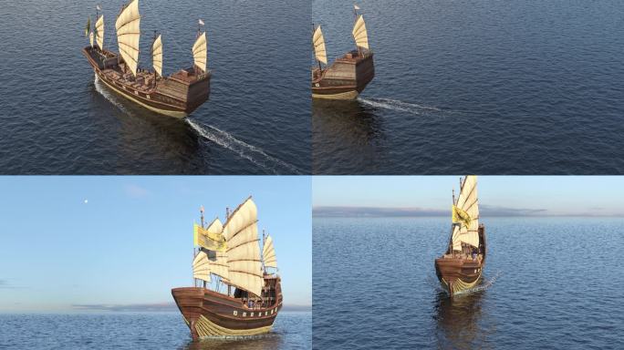 古代商船合集 古代货船 古代商船航行