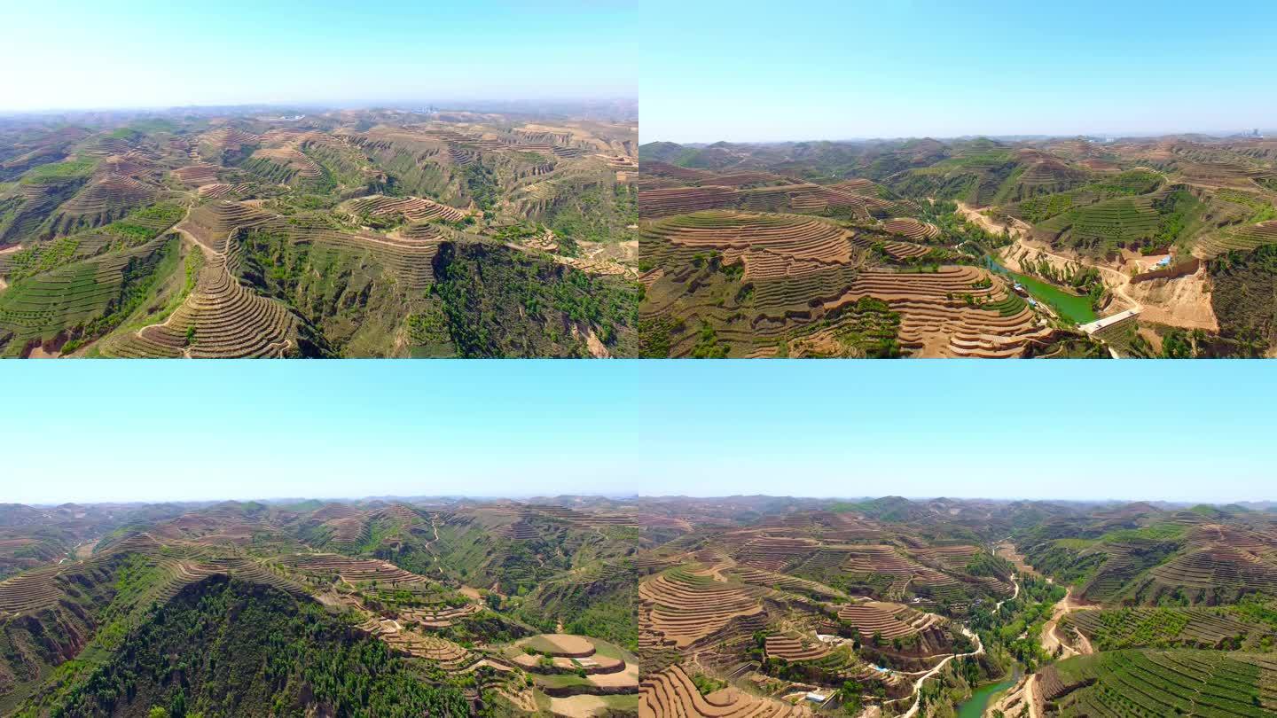 陕北梯田 黄土高坡 高西沟