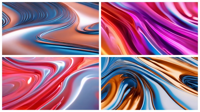 彩色流体 抽象 艺术