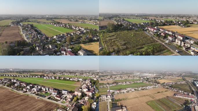 4K 农村 田野 住房 两层小楼 新农村