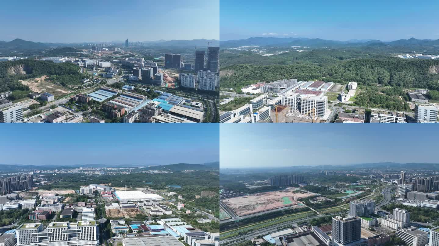 中新广州知识城360度航拍工业园工厂园区