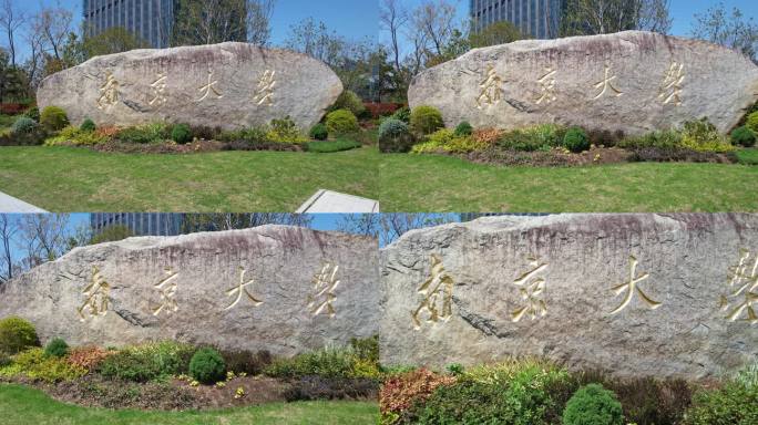 南京大学门口石头字