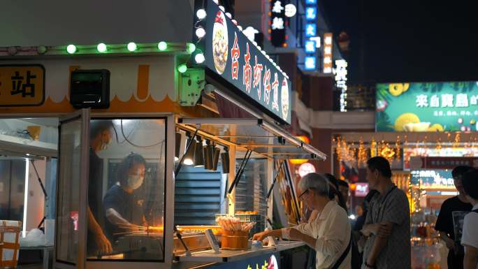 夜市（4k升格画面）