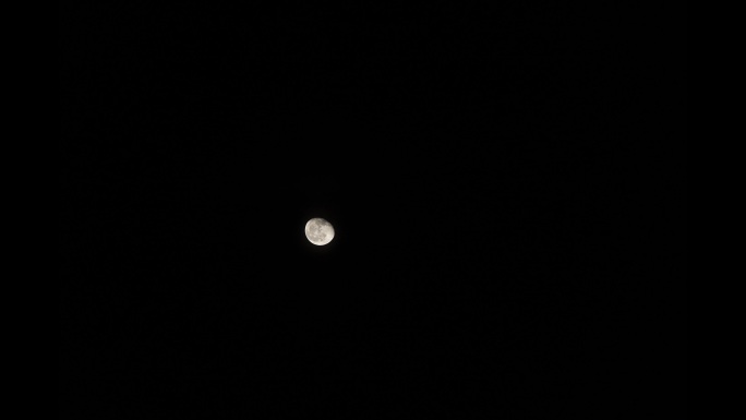 月亮月球移动轨迹延时摄影