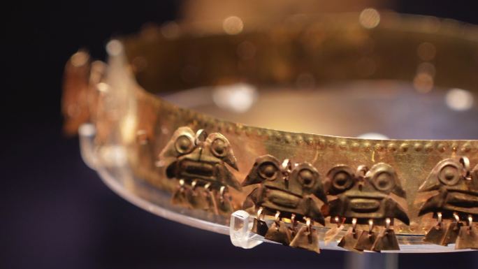 秘鲁西坎国家博物馆藏西坎文化金头箍