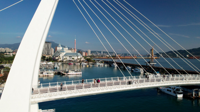 台湾淡水渔人码头台北旅游观光著名景点