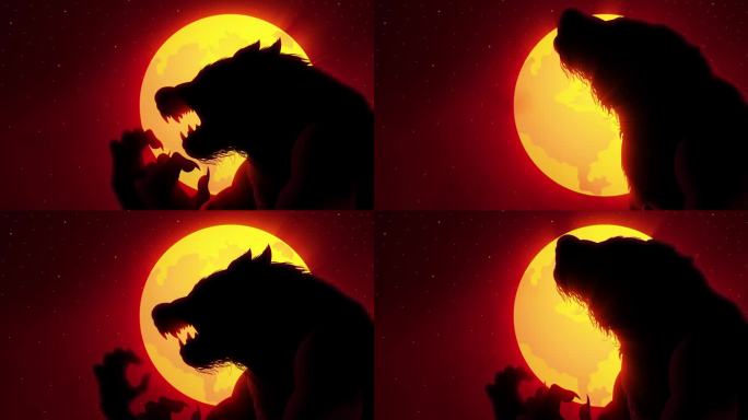 月圆之夜，狼人潜伏在黑暗中