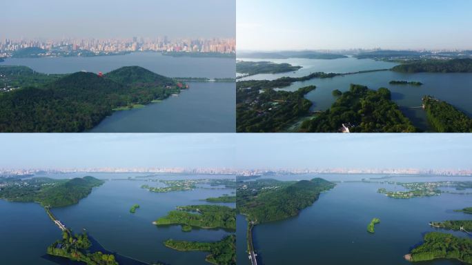 武汉东湖航拍地标