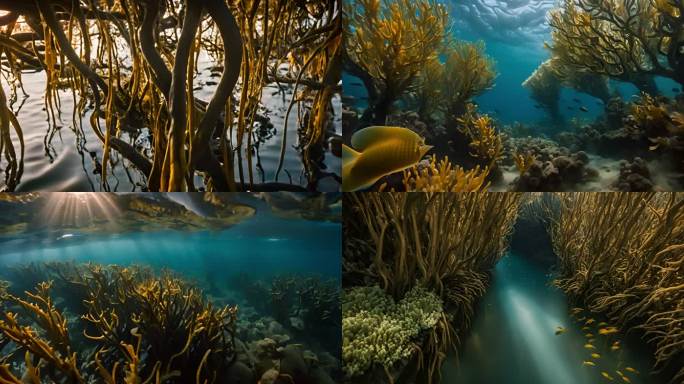海底的珊瑚海带