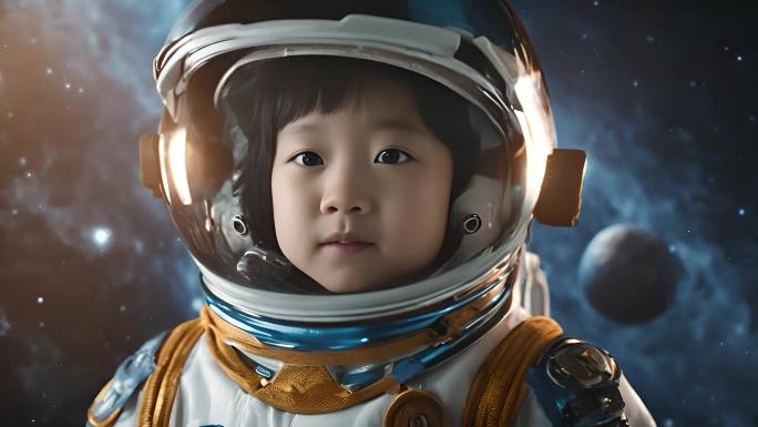 探索宇宙 儿童宇航员飞天梦 六一儿童节
