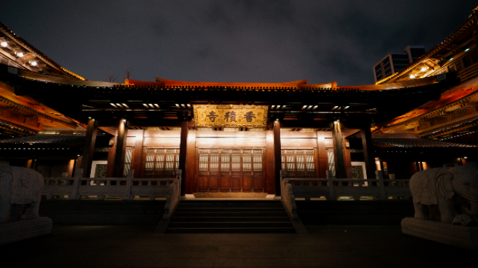 杭州香积寺(夜景）