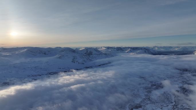 航拍挪威特罗姆瑟自然风光(4K)