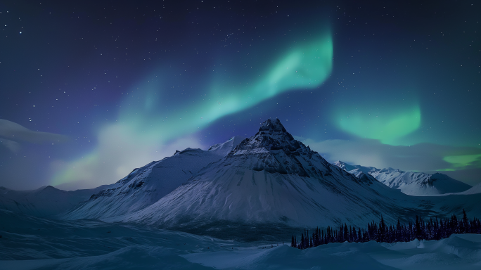 【合集】北极光夜月美景挪威冰岛高清视频
