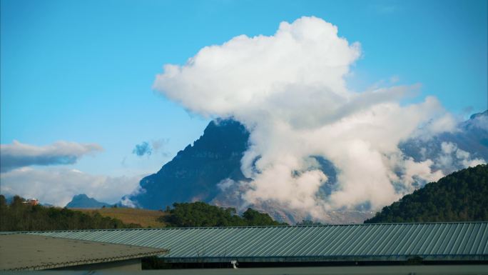 延时4k 山 延时 云 蓝天白云空镜