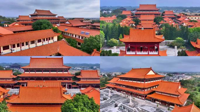 韶关南雄大雄禅寺素材 大雄禅寺4K航拍