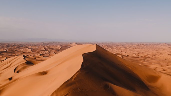 沙漠乌海乌兰布和沙丘珠峰航拍