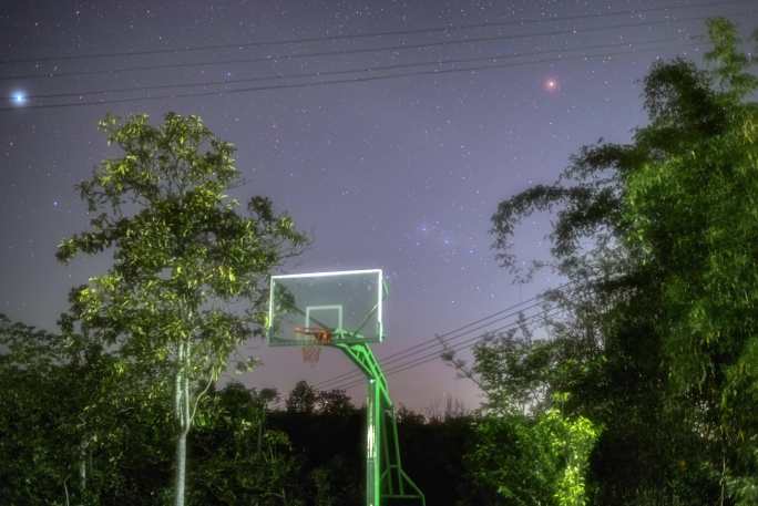 篮板星空延时摄影