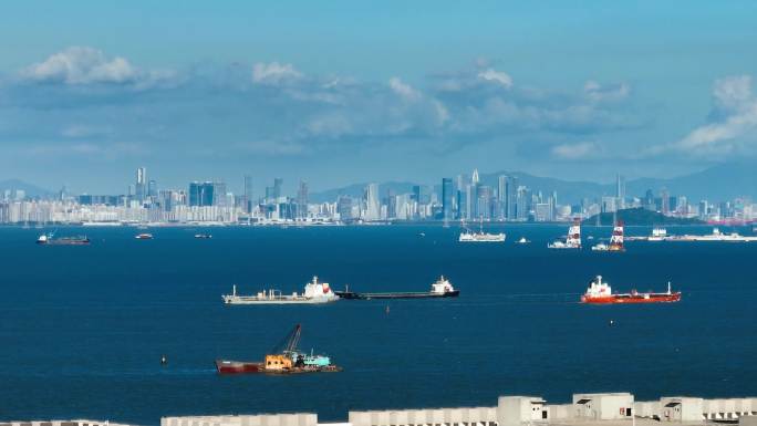 深圳机场 深圳湾大景别